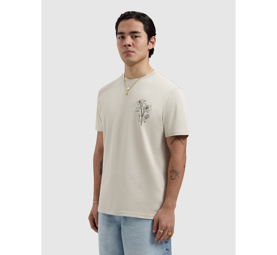 T-shirt Embroidered Flower Sand (26010120 - 46)