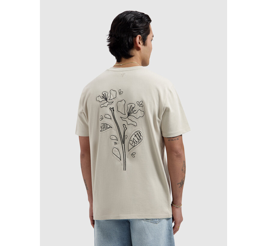 T-shirt Embroidered Flower Sand (26010120 - 46)