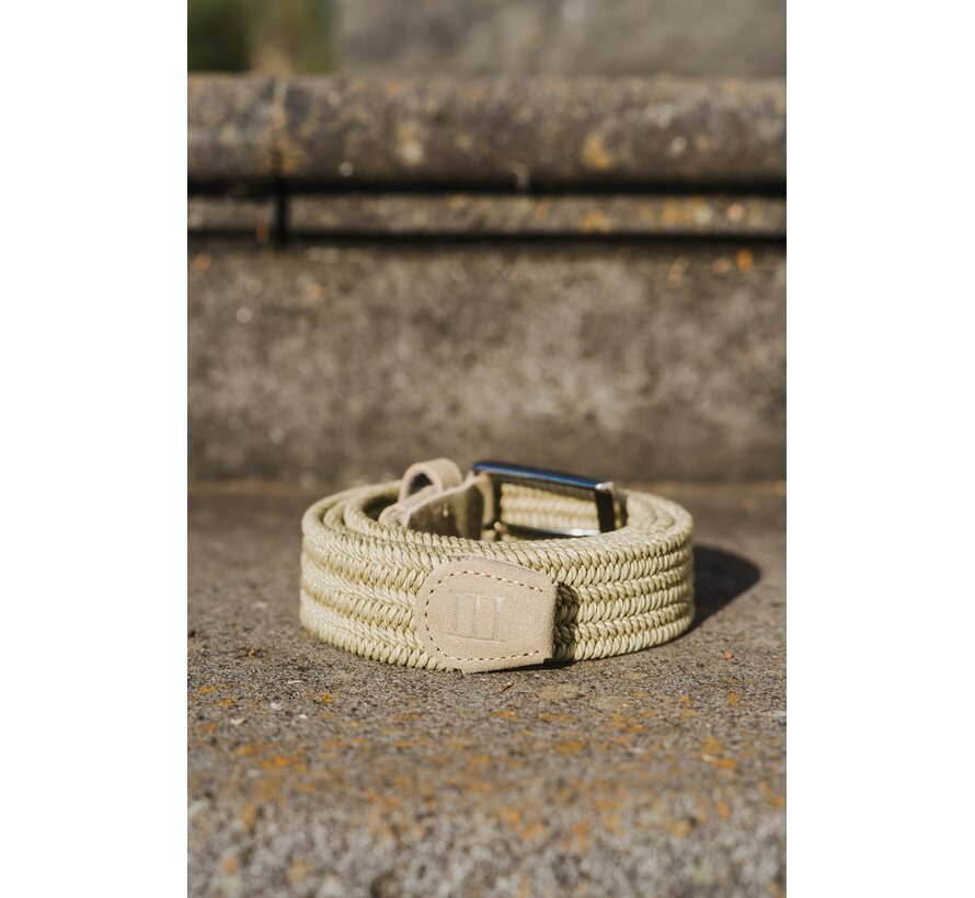 Riem Genaro | Braided Melange Belt Dark Beige (TRBEKA066 - 106)