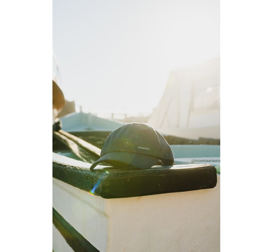 Cap Gianluca | Baseball Cap With Herringbone Navy (TRHTKA158 - 803)