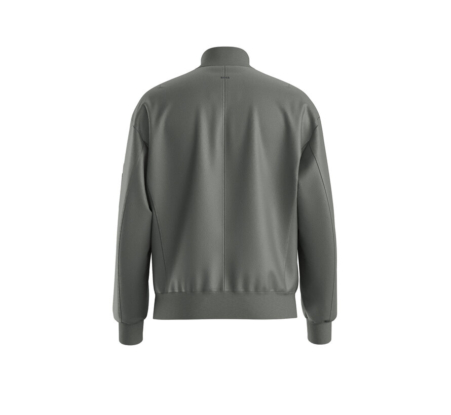 Orange Leren Jas Open Grey (50552151 - 076)