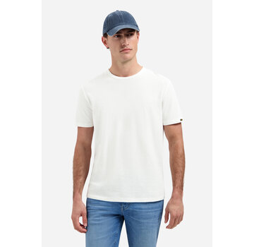 No Excess T-Shirt Crewneck Solid Jacquard White (31320230SN - 010)