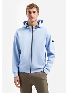 No Excess Sweat Vest Full Zipper Hooded Interlock Blue (31100102 - 030)