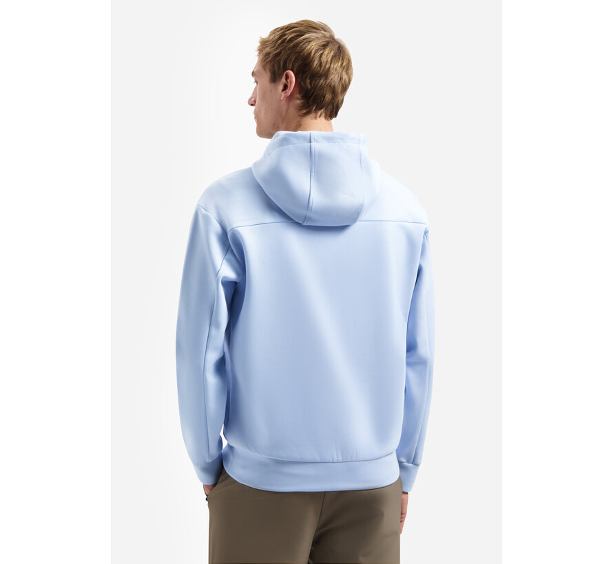 Sweat Vest Full Zipper Hooded Interlock Blue (31100102 - 030)