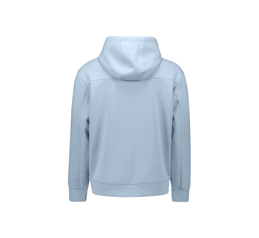 Sweat Vest Full Zipper Hooded Interlock Blue (31100102 - 030)