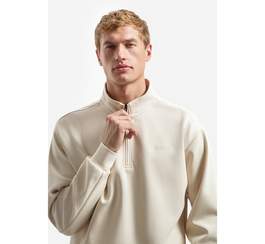 Sweater Half Zip Interlock Desert (31100103 - 045)