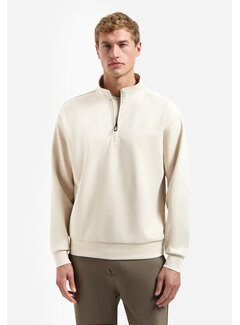 No Excess Sweater Half Zip Interlock Desert (31100103 - 045)
