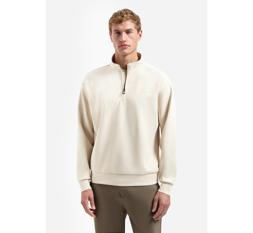 No Excess Sweater Half Zip Interlock Desert (31100103 - 045)