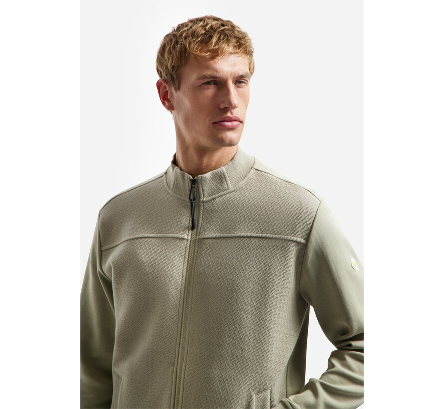 Sweat Vest Full Zip Relief Mix-Match Taupe (31100115 - 044)