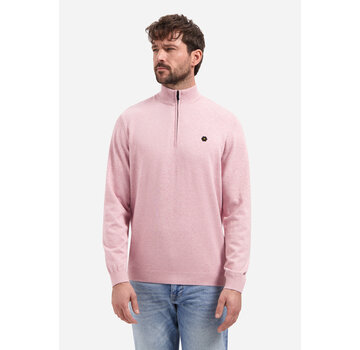 No Excess Half Zip Pullover Melange Light Mauve (31210195SN - 346)