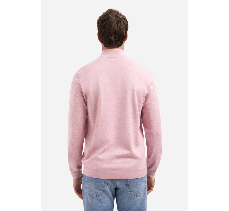 Half Zip Pullover Melange Light Mauve (31210195SN - 346)