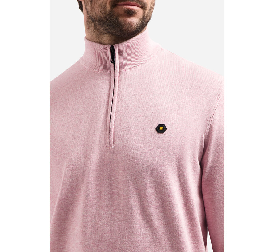 Half Zip Pullover Melange Light Mauve (31210195SN - 346)