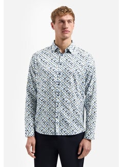 No Excess No Excess Overhemd Allover Printed Blue (31430216 - 030)