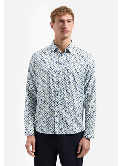 No Excess Overhemd Allover Printed Blue (31430216 - 030)