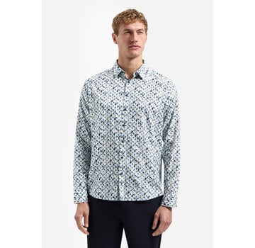 No Excess Overhemd Allover Printed Blue (31430216 - 030)
