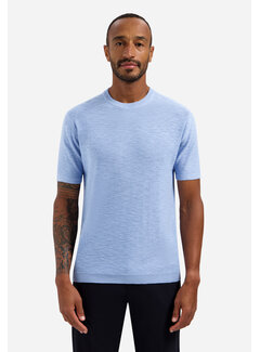 No Excess Pullover Short Sleeve Crew Neck Slub Blue (31240262SN - 030)