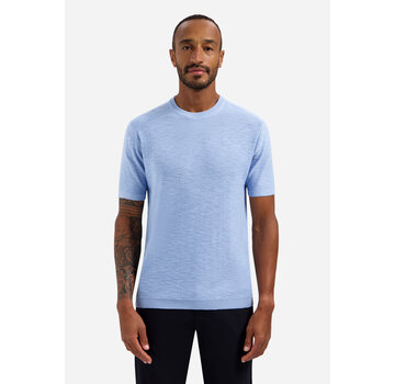 No Excess Pullover Short Sleeve Crew Neck Slub Blue (31240262SN - 030)