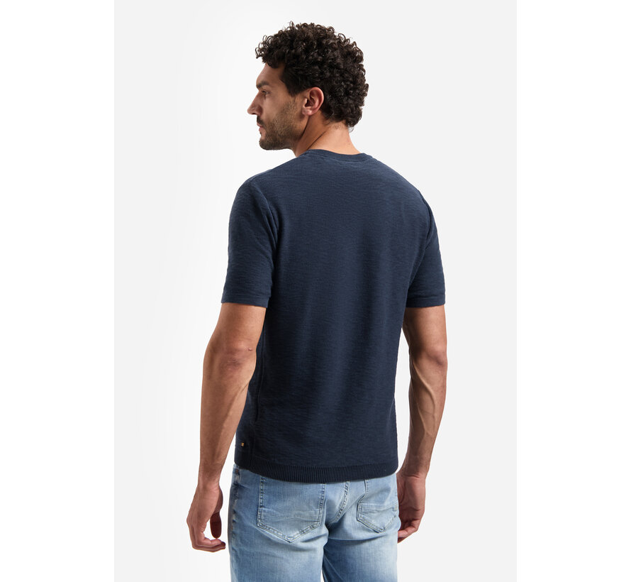 Pullover Short Sleeve Crew Neck Slub Night (31240262SN - 078)