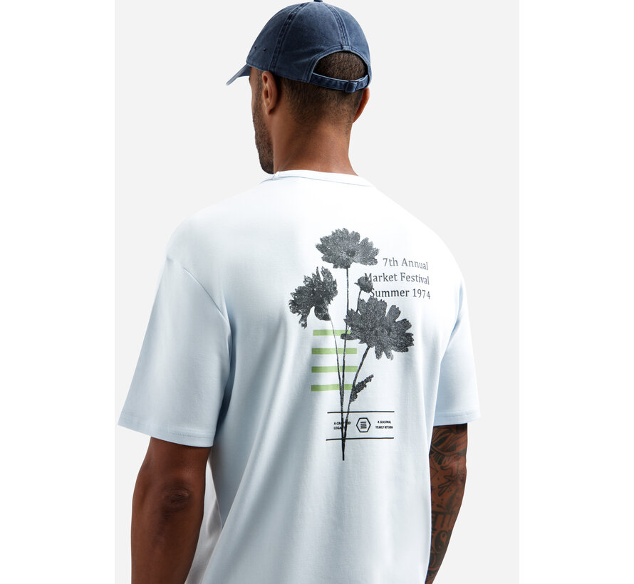 T-Shirt Crewneck Heavy Interlock Artwork Sky (31340212 - 134)