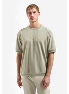 No Excess T-Shirt Crewneck Solid Heavy Interlock Sweat Styling Taupe (31340281 - 044)