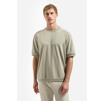 No Excess T-Shirt Crewneck Solid Heavy Interlock Sweat Styling Taupe (31340281 - 044)