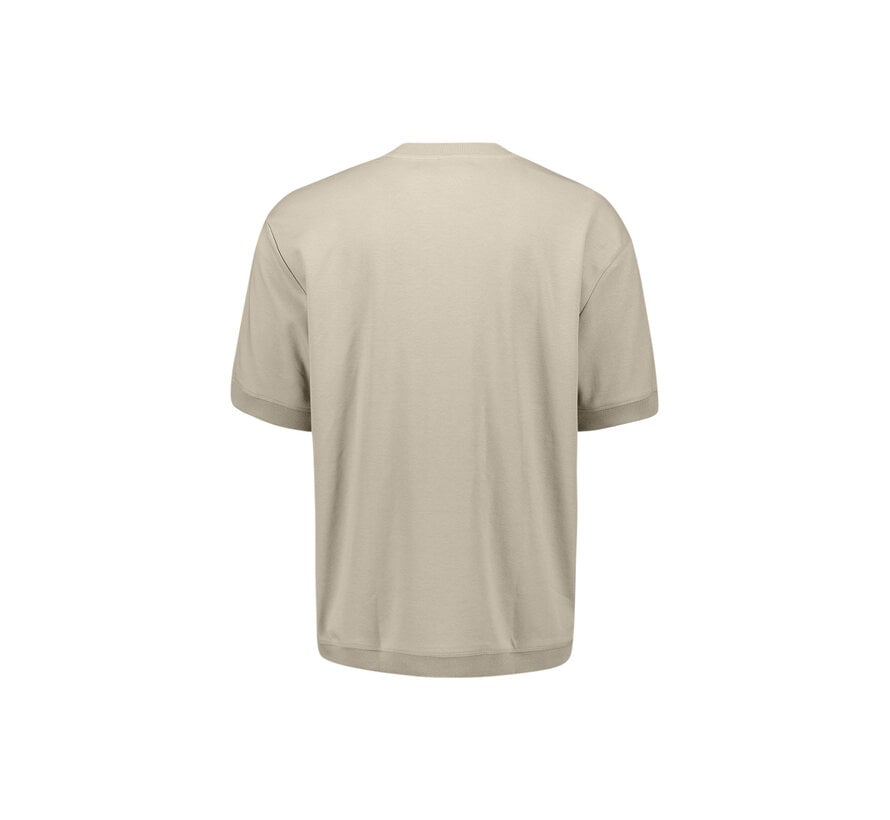 T-Shirt Crewneck Solid Heavy Interlock Sweat Styling Taupe (31340281 - 044)