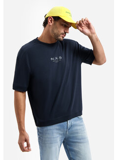 No Excess T-Shirt Crewneck Solid Heavy Interlock Sweat Styling Night (31340281 - 078)