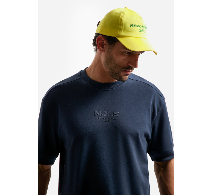 T-Shirt Crewneck Solid Heavy Interlock Sweat Styling Night (31340281 - 078)