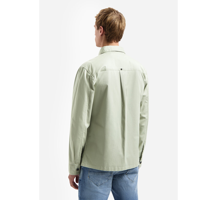 Overshirt Buttons Twill Stretch Light Moss (31530228 - 197)