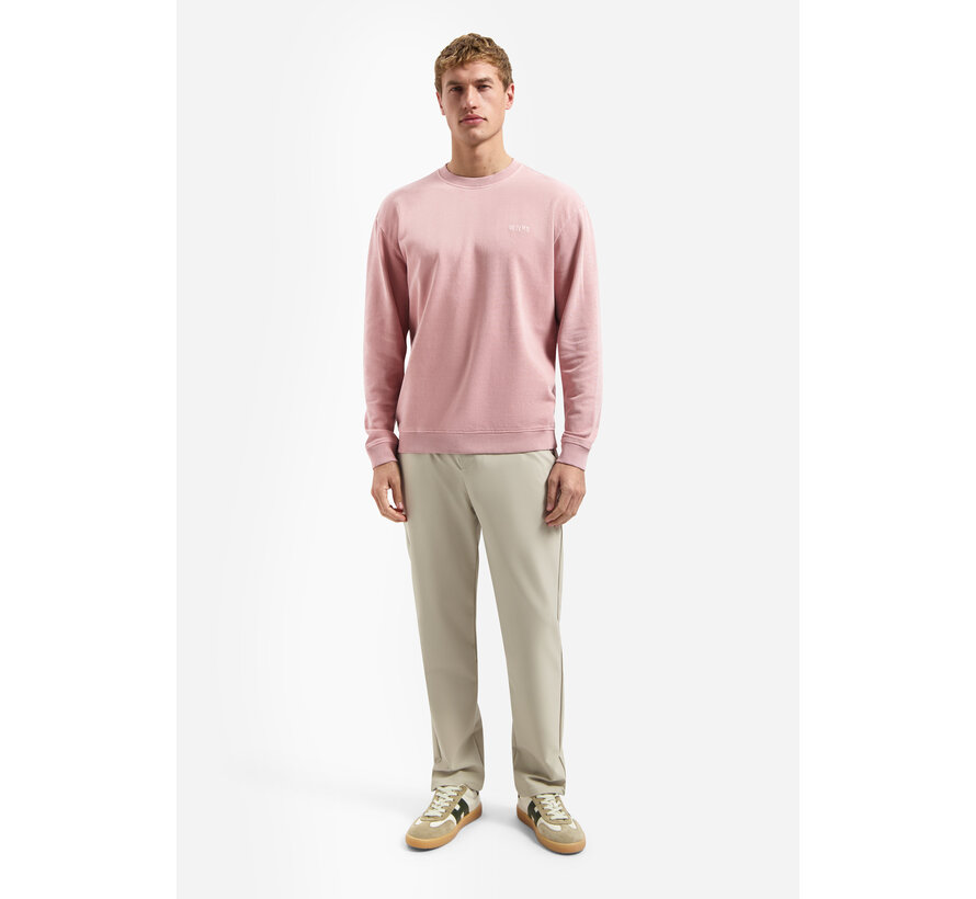 Sweater Crewneck French Terry Garment Dyed Light Mauve (31110116 - 346)
