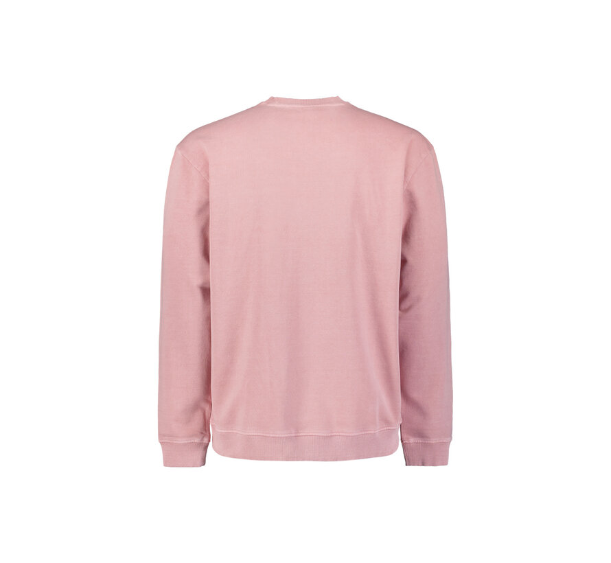 Sweater Crewneck French Terry Garment Dyed Light Mauve (31110116 - 346)