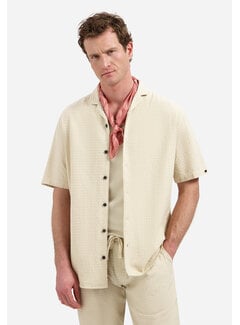 No Excess Korte Mouw Overhemd Jacquard Uni Dessert (31460333 - 045)