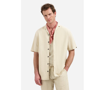 No Excess Korte Mouw Overhemd Jacquard Uni Dessert (31460333 - 045)