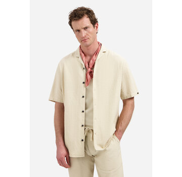 No Excess Korte Mouw Overhemd Jacquard Uni Dessert (31460333 - 045)