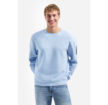 No Excess Sweater Crewneck Bonded Melange Blue (31100114 - 030)
