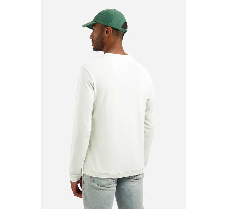 T-Shirt Long Sleeve Crewneck Solid Heavy Interlock Kit (31190261 - 013)