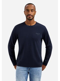 No Excess T-Shirt Long Sleeve Crewneck Solid Heavy Interlock Night (31190261 - 078)