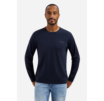 No Excess T-Shirt Long Sleeve Crewneck Solid Heavy Interlock Night (31190261 - 078)