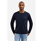 T-Shirt Long Sleeve Crewneck Solid Heavy Interlock Night (31190261 - 078)