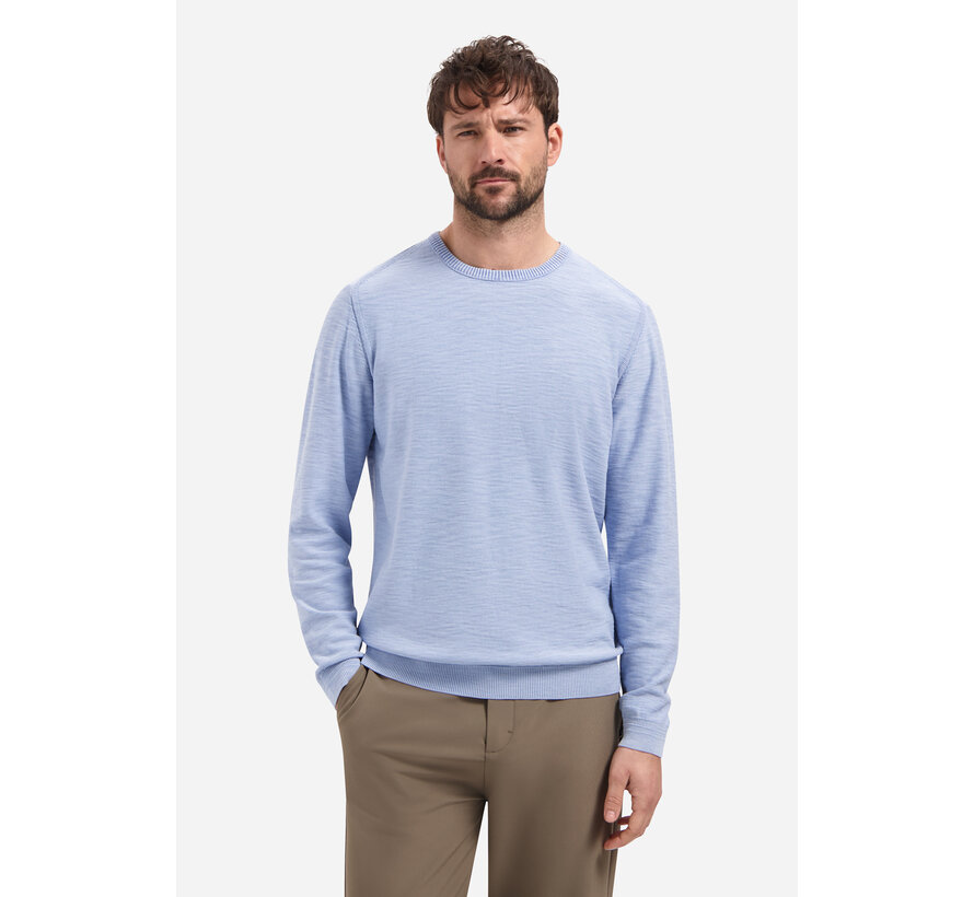 Pullover Crewneck Garment Dyed + Stone Washed Blue (31210102 - 030)