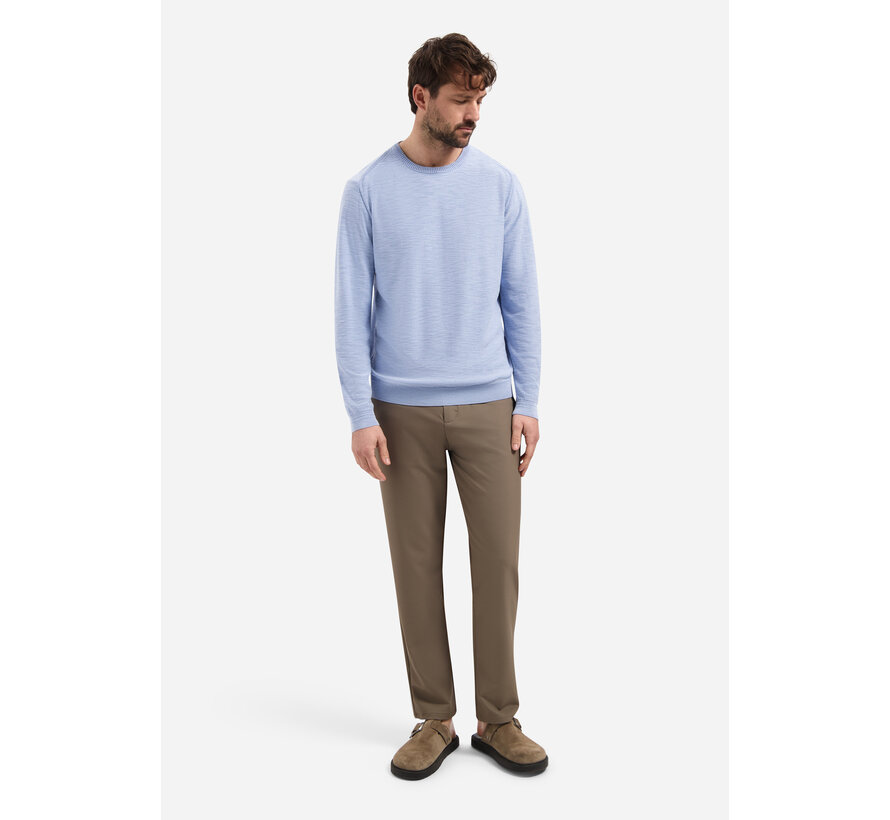 Pullover Crewneck Garment Dyed + Stone Washed Blue (31210102 - 030)
