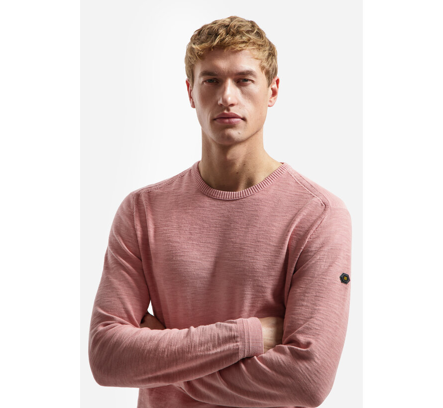 Pullover Crewneck Garment Dyed + Stone Washed Light Mauve (31210102 - 346)