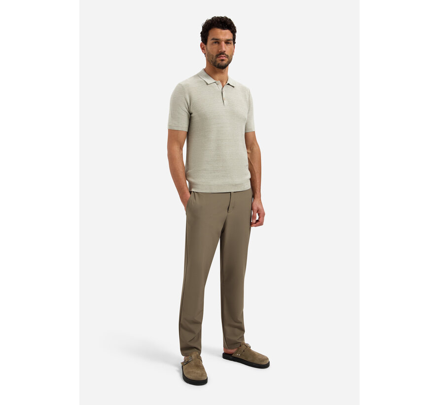 Pullover Short Sleeve Polo Taupe (31220245 - 044)