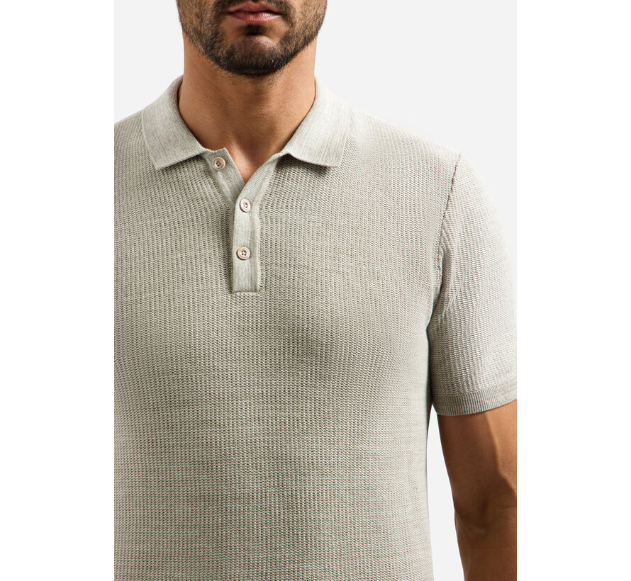 Pullover Short Sleeve Polo Taupe (31220245 - 044)