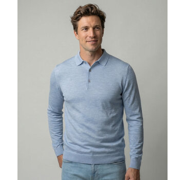 McGregor Longlseeve Polo Fine Merino Light Blue (MM261.1206.03 - 2001)