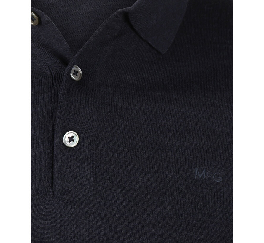 Longsleeve Polo Fine Merino Navy (MM261.1206.03 - 2100)
