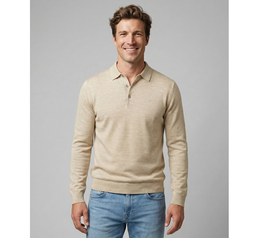 Longsleeve Polo Fine Merino Kit (MM261.1206.03 - 9200)