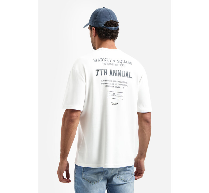 T-Shirt Crewneck Solid Heavy Interlock White (31340313 - 010)