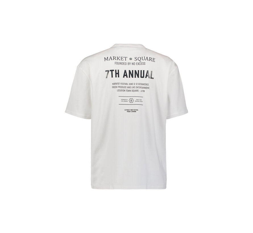 T-Shirt Crewneck Solid Heavy Interlock White (31340313 - 010)