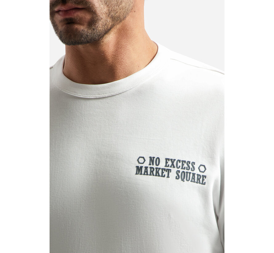 T-Shirt Crewneck Solid Heavy Interlock White (31340313 - 010)